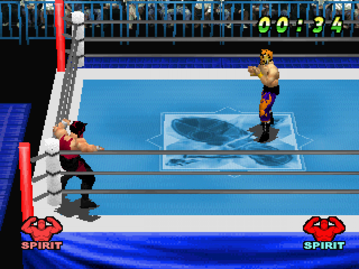 WCW vs the World gameplay for PlayStation 1 (PS1) wrestling video game.