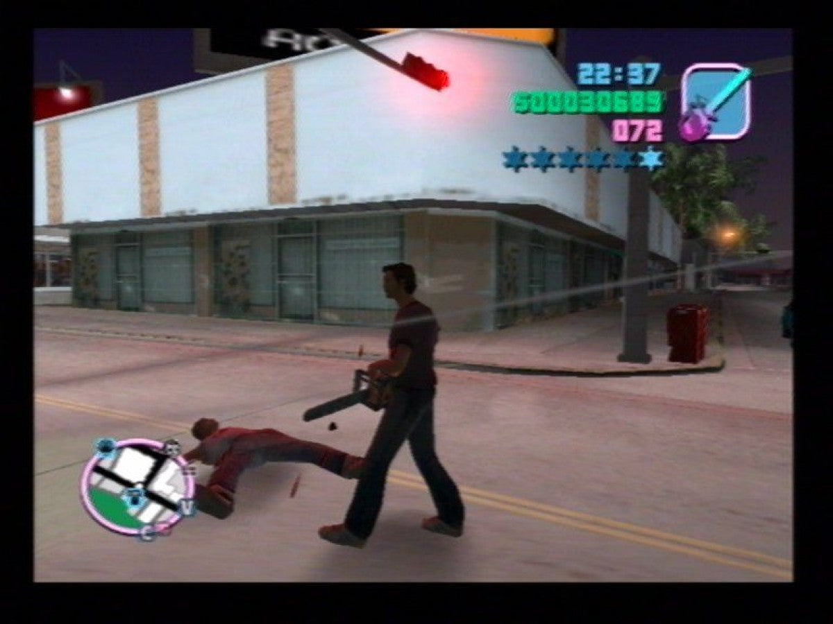Grand Theft Auto: Vice City gameplay for PlayStation 2 (PS2) video game