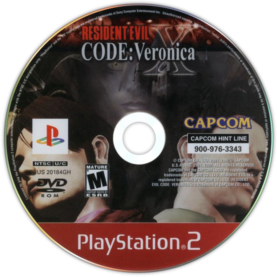 Resident Evil: Code Veronica X [Greatest Hits] – PlayStation 2 (PS2) video game disc, survival horror game.