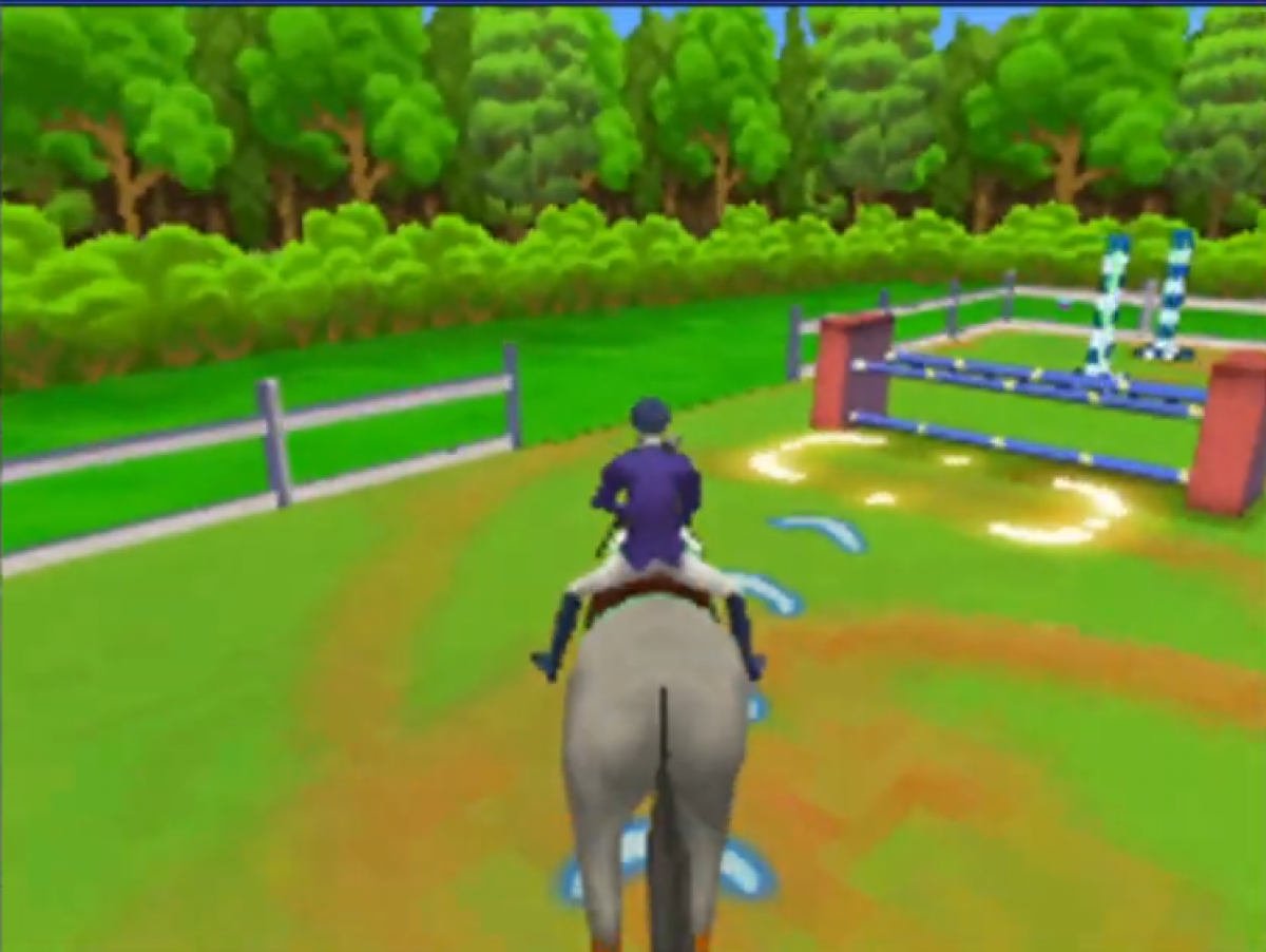 Petz Horsez 2 Nintendo DS video game, horse care and riding simulation, family-friendly gameplay, handheld console title gameplay
