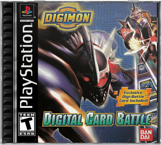 Digimon: Digital Card Battle cover art for PlayStation 1 (PS1) video game
