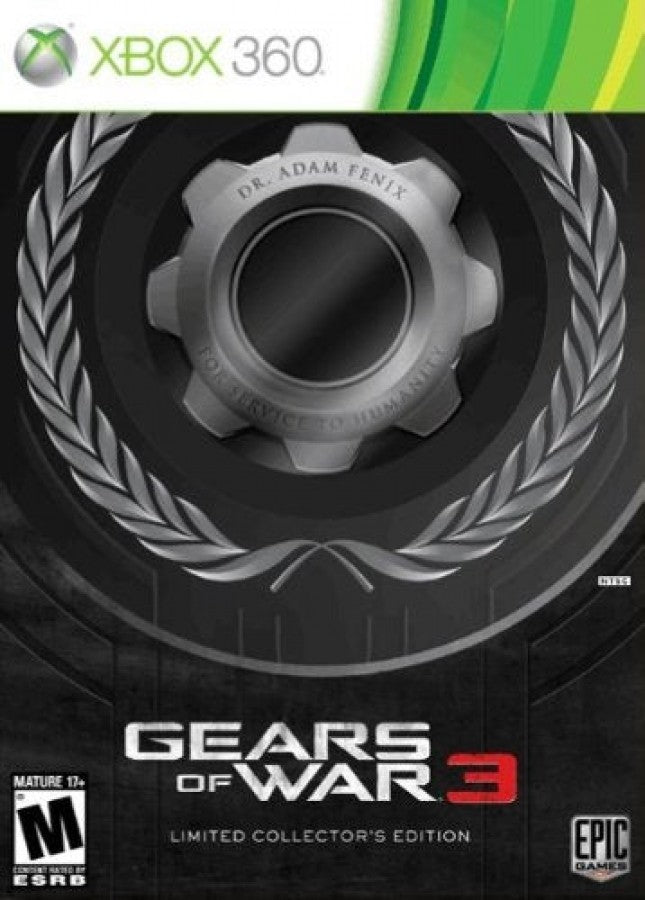 Gears of War 3 Limited Edition for Xbox 360 with special packaging and collectible bonus content cover