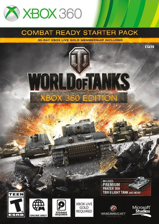 World of Tanks cover art for Xbox 360 (X360) video game