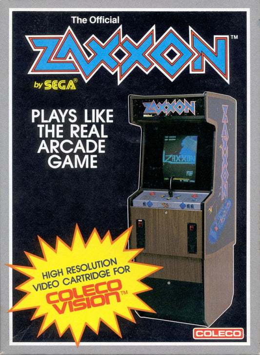 Zaxxon cover art for ColecoVision (CV) video game