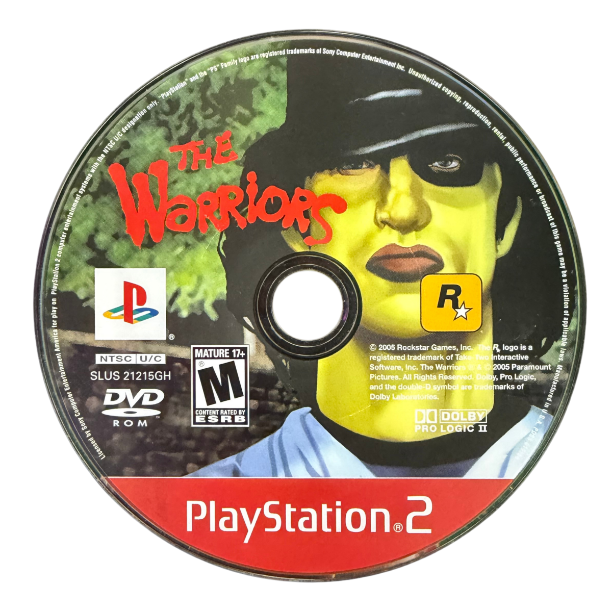 The Warriors Greatest Hits PlayStation 2 PS2 cover art for retro video game enthusiasts featuring beat em up action gameplay gang warfare street combat missions urban open environments story driven brawler mechanics Rockstar cinematic style and classic action adventure gaming experience and collectible gaming appeal disc
