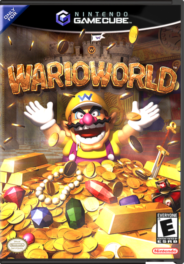 Wario World– GameCube (GC) Front Cover Art for this GameCube Video Game 