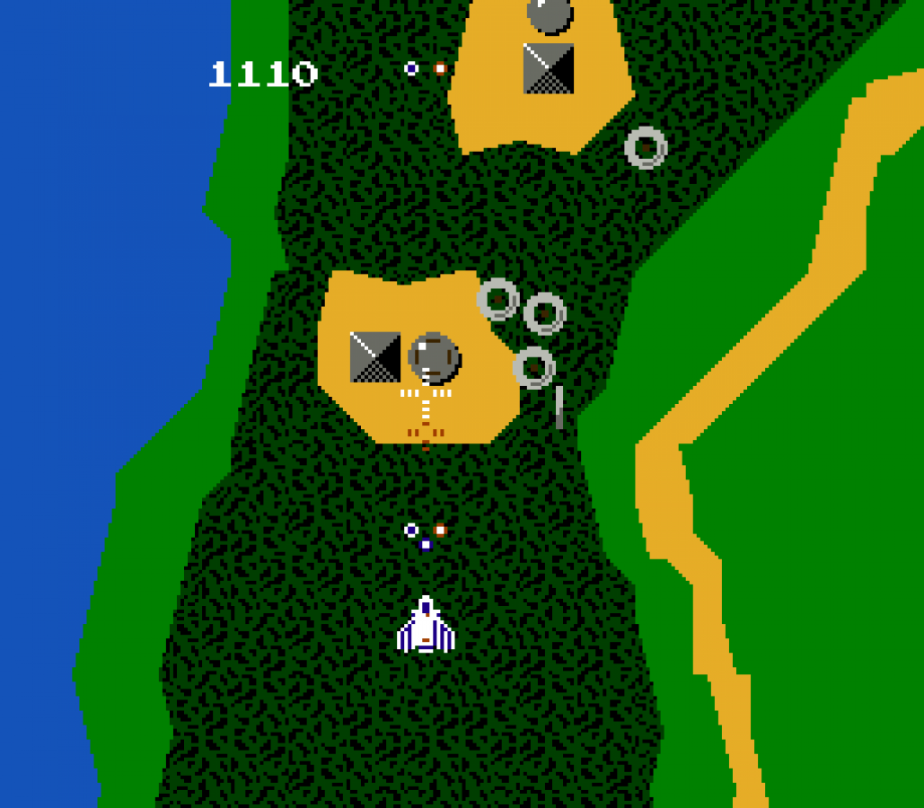 Xevious Nintendo Entertainment System NES for arcade shooter video game fans featuring vertical scrolling space combat air and ground attacks futuristic enemy forces power ups challenging stages classic Namco gameplay retro Nintendo entertainment collectible gaming appeal gameplay