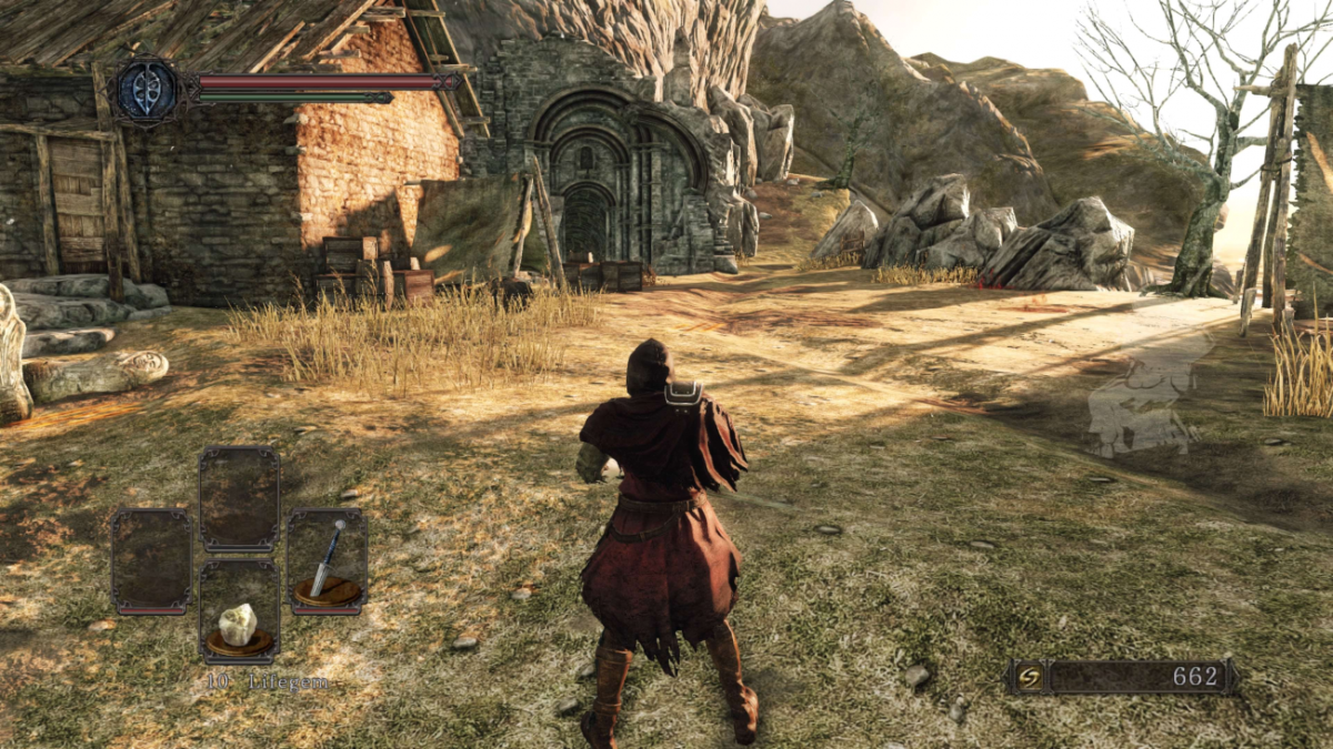 Dark Souls II Scholar of the First Sin Greatest Hits PlayStation 3 challenging action RPG punishing difficulty expanded definitive edition includes all three DLC Crown of the Sunken King Crown of the Old Iron King Crown of the Ivory King enhanced enemy placement improved graphics additional NPCs FromSoftware masterpiece brutal combat character customization multiplayer invasions cooperative summons bonfire system deep lore intricate world design gameplay screenshot