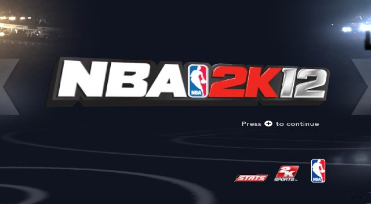 NBA 2K12 Wii inspired design featuring realistic basketball simulation aesthetic legendary NBA players and teams authentic arena atmosphere fast paced court action championship competition immersive sports gameplay nostalgic Nintendo Wii presentation start screen