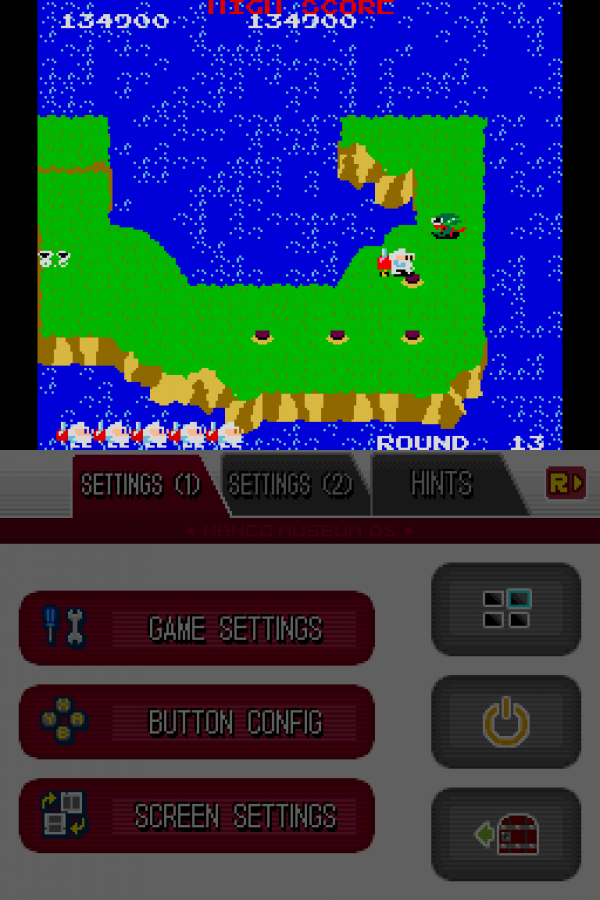 Namco Museum gameplay for Nintendo DS (DS) classic arcade game compilation video game