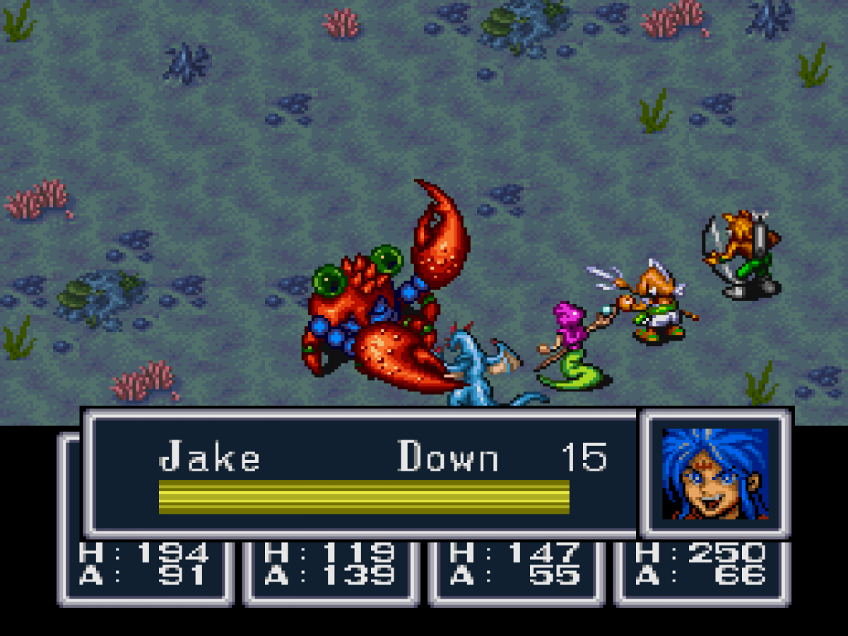 Breath of Fire Super Nintendo SNES JRPG role playing game fantasy adventure turn based combat Capcom classic dragon transformation story driven exploration party based RPG retro 16 bit gaming Super Nintendo Entertainment System software video game title cover art gameplay