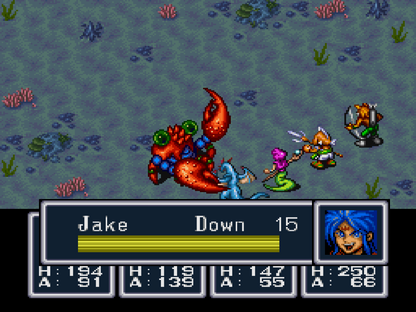 Breath of Fire Super Nintendo SNES JRPG role playing game fantasy adventure turn based combat Capcom classic dragon transformation story driven exploration party based RPG retro 16 bit gaming Super Nintendo Entertainment System software video game title cover art gameplay