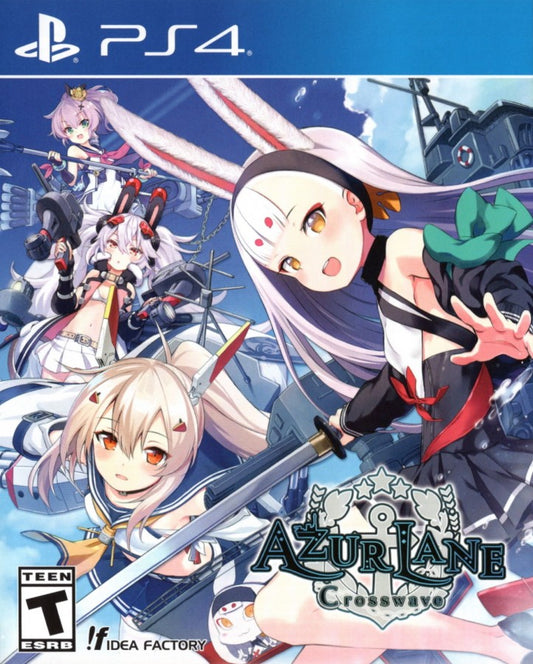 Azur Lane: Crosswave [Collector's Edition] PlayStation 4 (PS4) video game cover art 3D naval action RPG