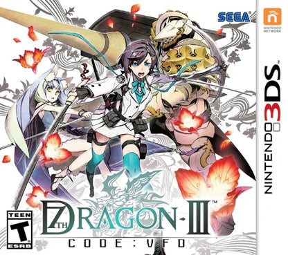 7th Dragon III Code: VFD cover art for Nintendo 3DS (3DS) role-playing video game