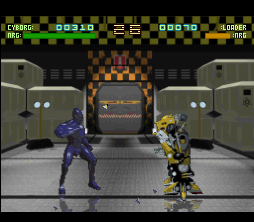 Rise of the Robots retro SNES video game Rise of the Robots sci fi fighting game robotic combat one on one battles futuristic action gameplay console title Super Nintendo release gameplay