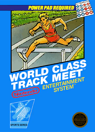 World Class Track Meet cover art for Nintendo Entertainment System (NES) video game