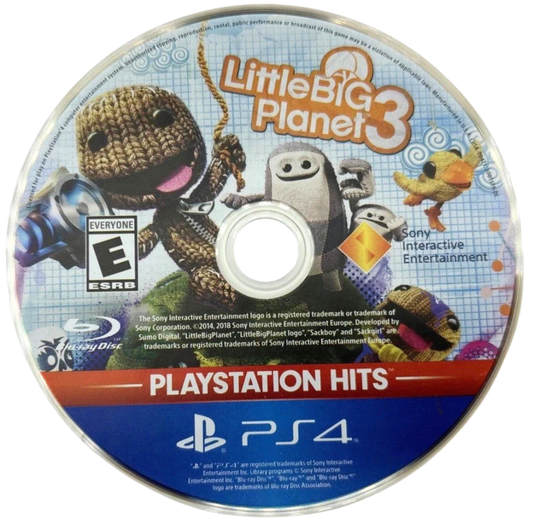 LittleBigPlanet 3 [PlayStation Hits] – PlayStation 4 (PS4) video game disc, creative platformer adventure game.