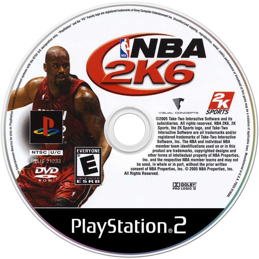 NBA 2K6 – PlayStation 2 (PS2) basketball sports video game disc