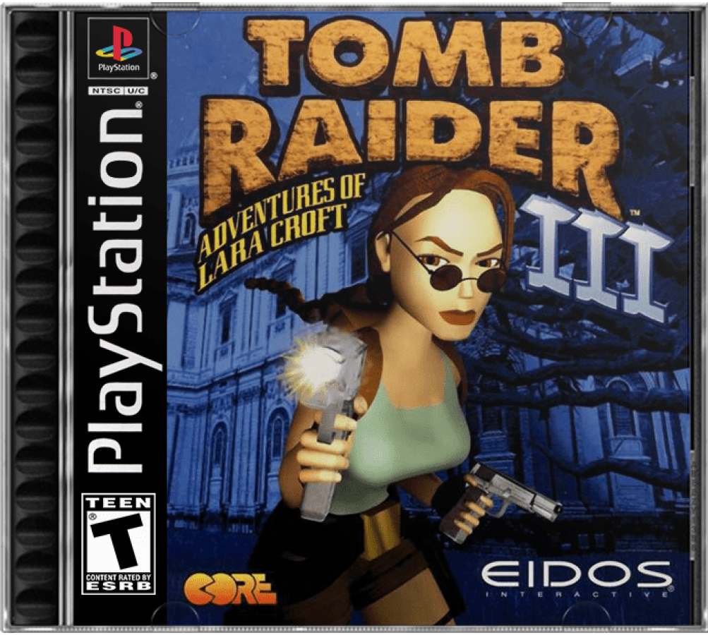 Tomb Raider III cover art for PlayStation 1 (PS1) video game