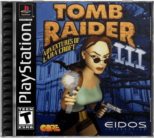 Tomb Raider III cover art for PlayStation 1 (PS1) video game