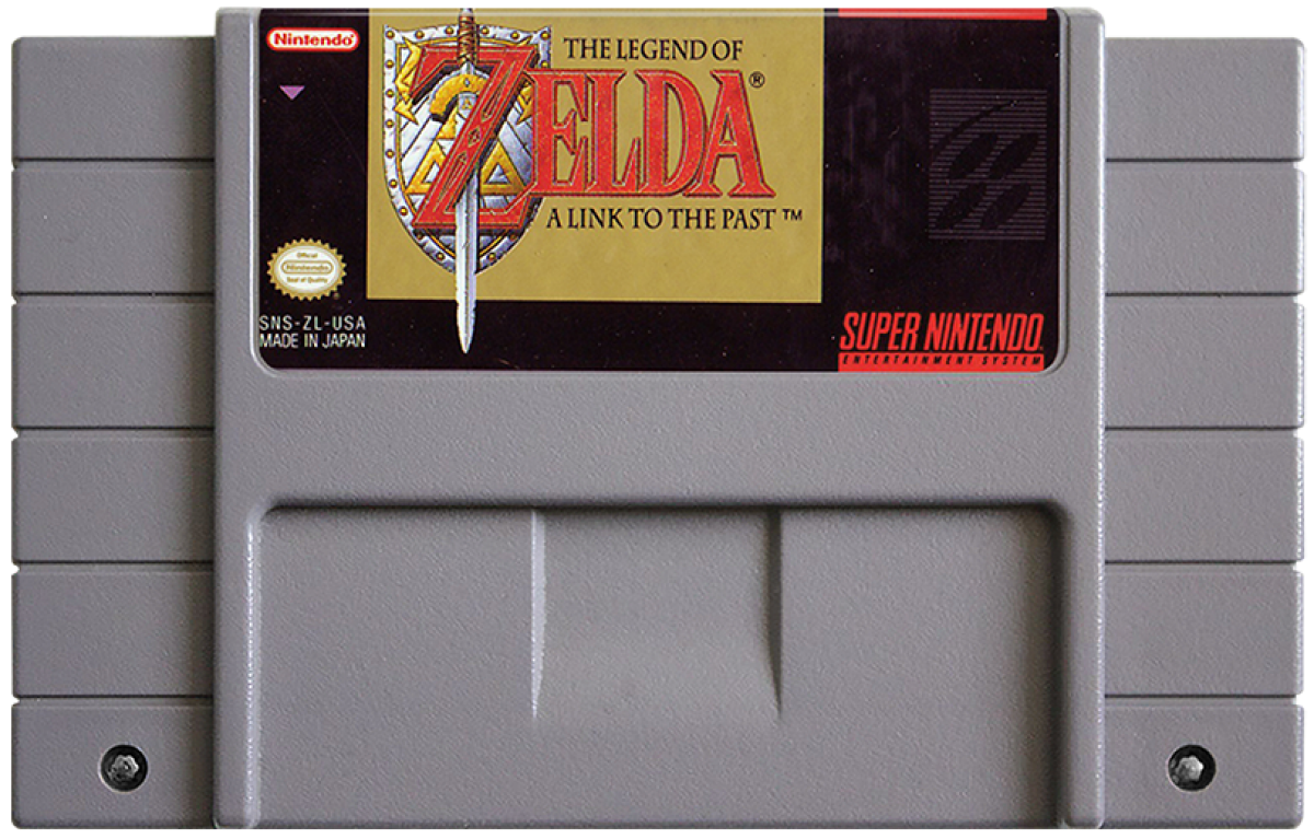 The Legend of Zelda: A Link to the Past cartridge for Super Nintendo Entertainment System (SNES) retro video game
