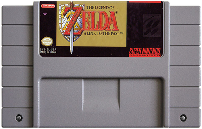 The Legend of Zelda: A Link to the Past cartridge for Super Nintendo Entertainment System (SNES) retro video game