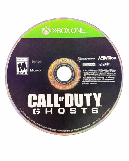 Call of Duty: Ghosts Xbox One first-person shooter video game disc