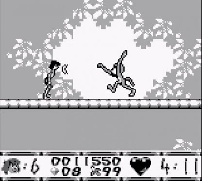 Disney The Jungle Book Game Boy handheld platformer action video game Mowgli Baloo King Louie Kaa Shere Khan jungle levels Capcom Disney license retro 8-bit classic gameplay screenshot