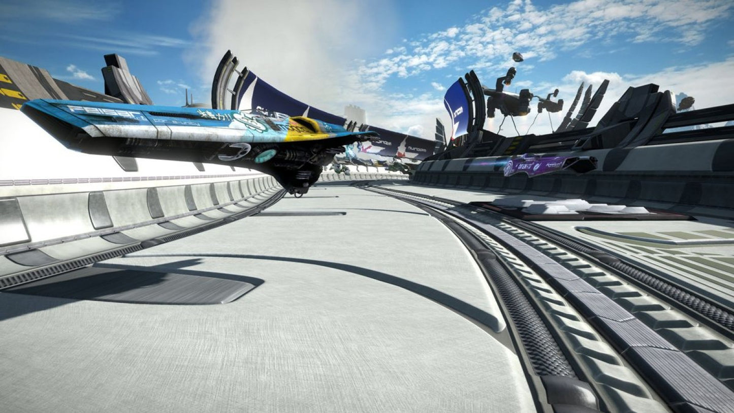 Wipeout Omega Collection – PlayStation 4 (PS4) video game gameplay, futuristic racing simulation.