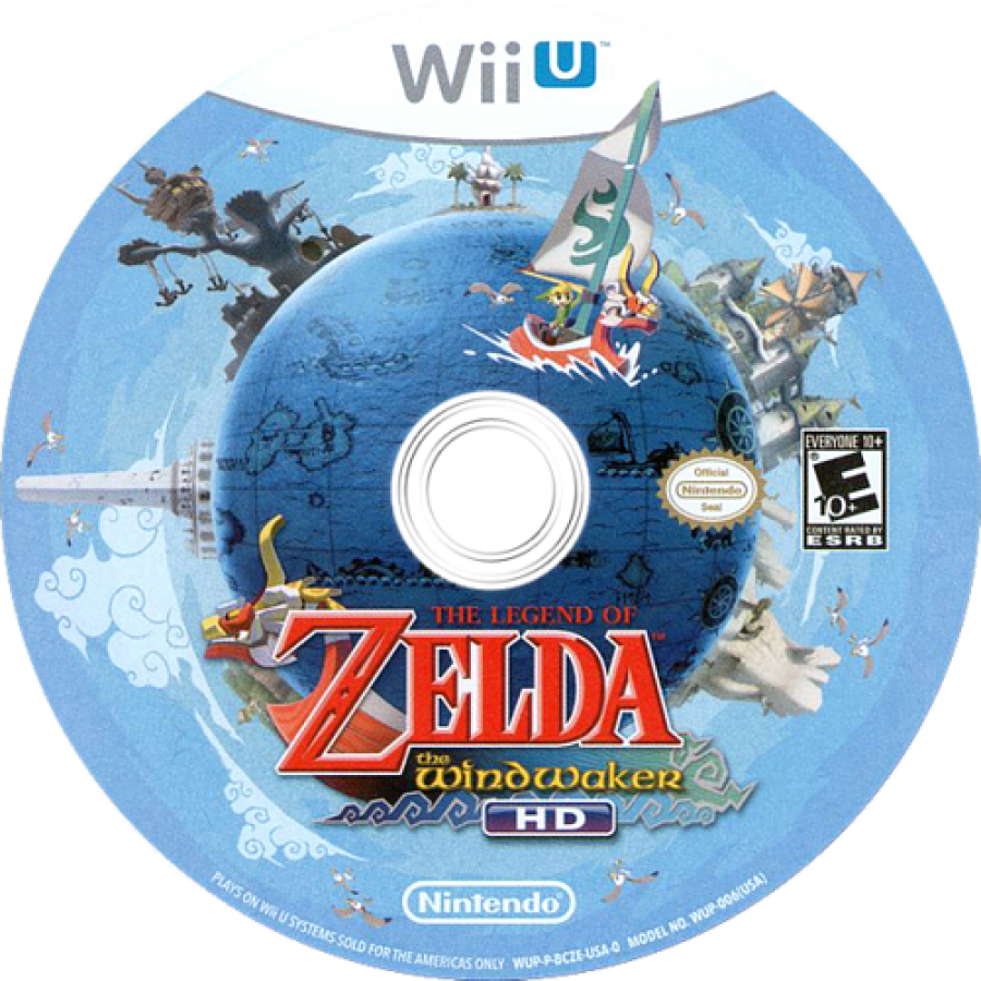 The Legend of Zelda: The WindWaker disc cover art for Nintendo Wii U (WiiU) video game