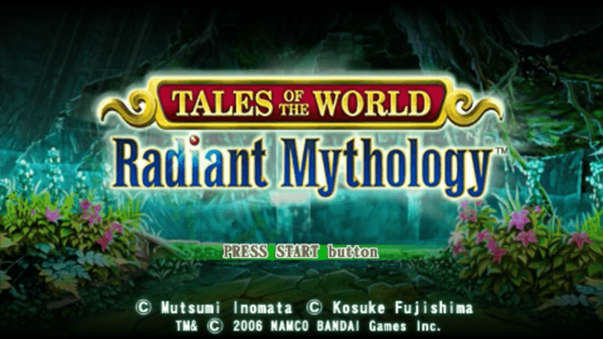 Tales of the World Radiant Mythology PlayStation Portable PSP for retro video game enthusiasts featuring fantasy action role playing gameplay real time combat character customization party based adventures expansive world exploration iconic Tales series characters and collectible gaming appeal gameplay  