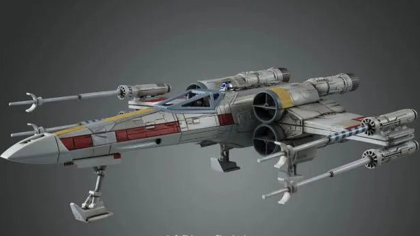 X Wing Starfighter Star Wars 1 72 scale plastic model kit Bandai Hobby buildable rebel alliance spacecraft detailed snap fit display model collectible movie starship vehicle for fans