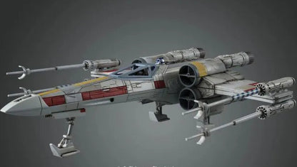 X Wing Starfighter Star Wars 1 72 scale plastic model kit Bandai Hobby buildable rebel alliance spacecraft detailed snap fit display model collectible movie starship vehicle for fans