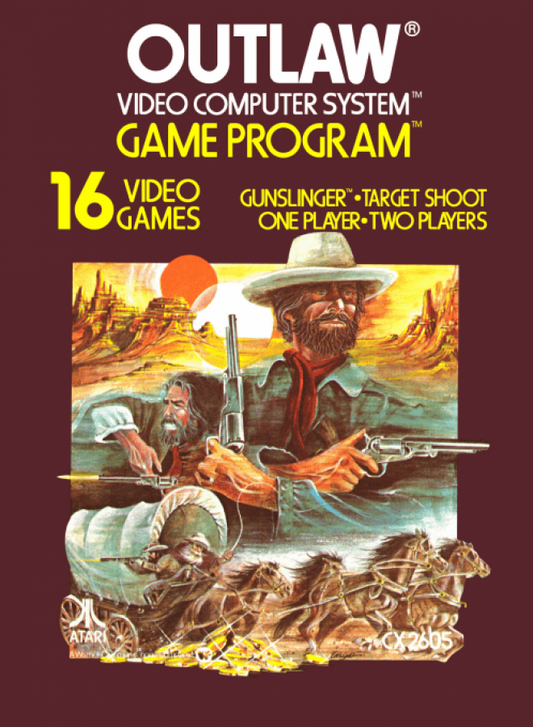 Outlaw cover art for Atari 2600 video game