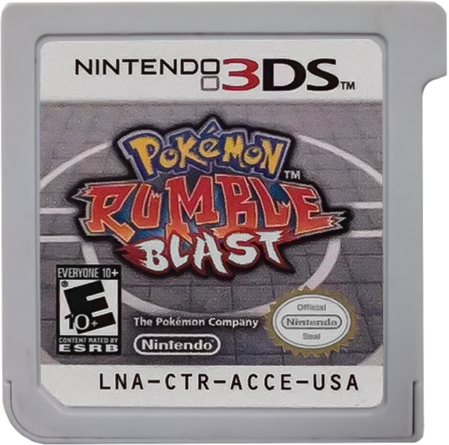 Pokémon Rumble Blast cartridge for Nintendo 3DS (3DS) action role-playing video game