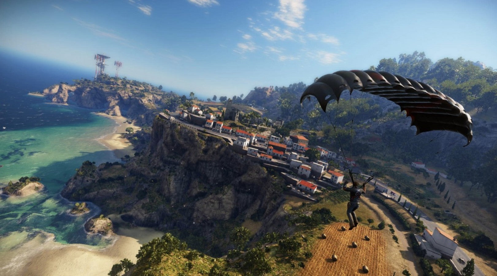 Just Cause 3 gameplay for Xbox One (XONE) open-world action-adventure video game