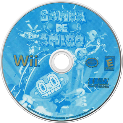 Samba de Amigo disc art for Nintendo Wii (Wii) video game 