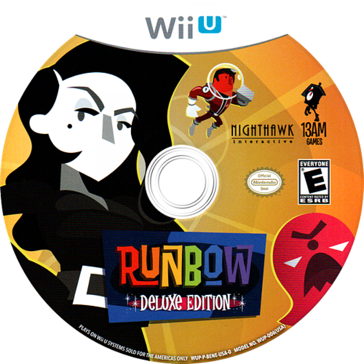 Runbow [Deluxe Edition] disc cover art for Nintendo Wii U (WiiU) video game