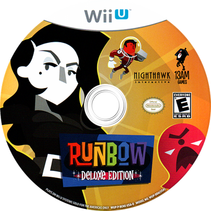 Runbow [Deluxe Edition] disc cover art for Nintendo Wii U (WiiU) video game