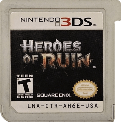 Heroes of Ruin Nintendo 3DS game featuring action RPG gameplay with dungeon crawling loot based progression character classes and online cooperative multiplayer in a dark fantasy world cartridge 