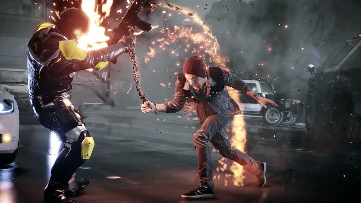 Infamous: Second Son – PlayStation 4 (PS4) video game gameplay, open-world superhero action-adventure title for PS4