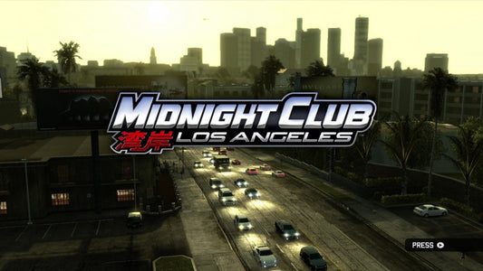 Midnight Club Los Angeles – Xbox 360 (X360) title screen art 