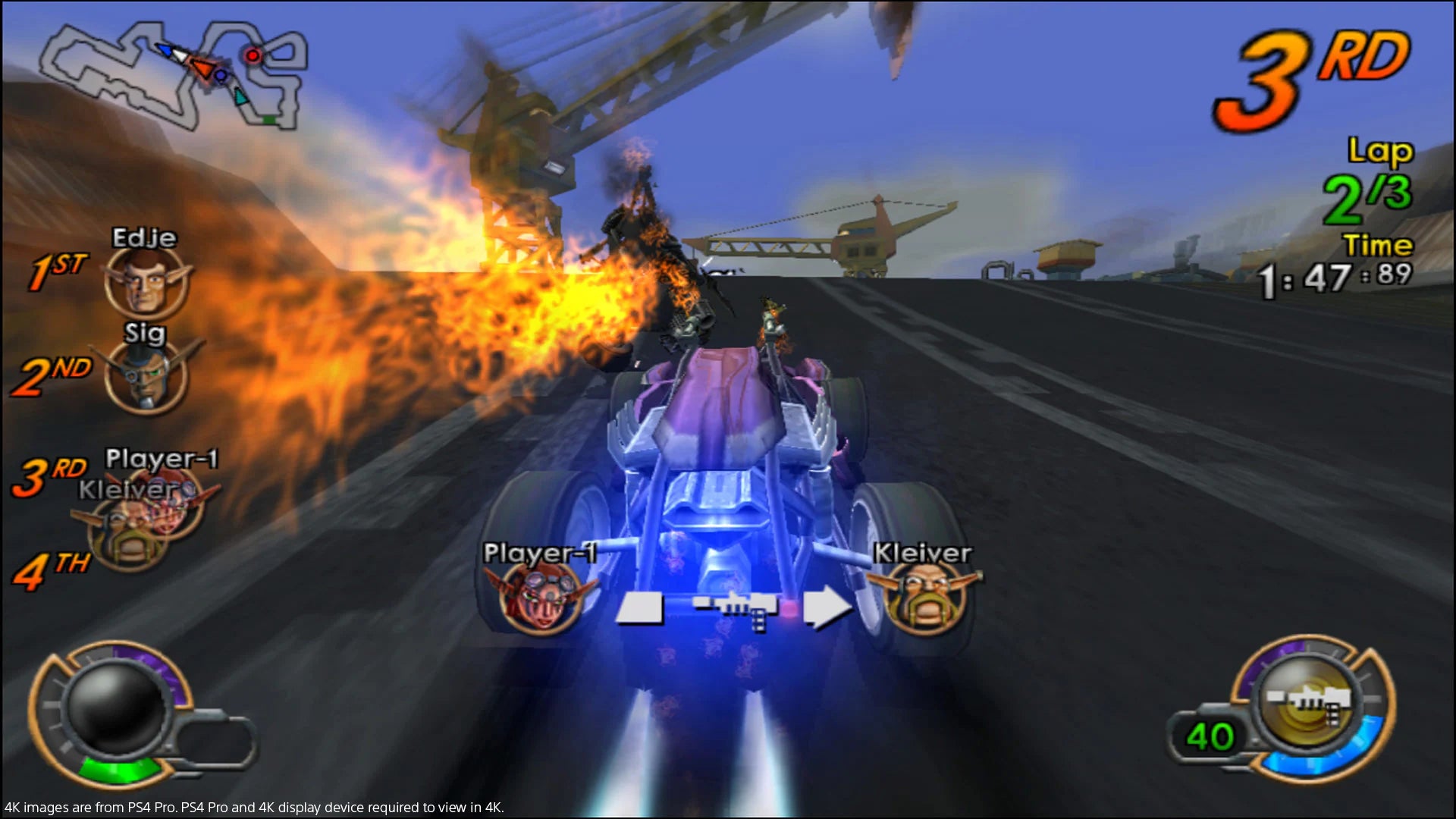 Jak X: Combat Racing PlayStation 2 PS2 video game, action racing, vehicular combat, multiplayer and story modes, platformer franchise spin-off title gameplay