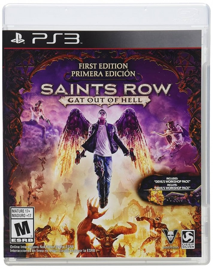 Saints Row: Gat Out of Hell cover art for PlayStation 3 (PS3) video game