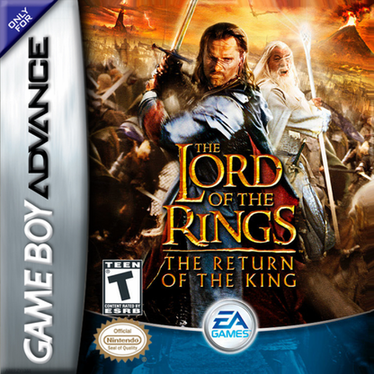 Lord of the Rings: The Return of the King cover art for Game Boy Advance (GBA) video game