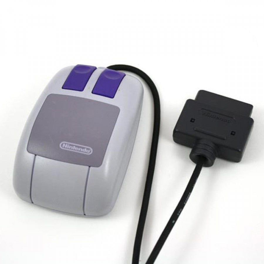 Super Nintendo Mouse wired SNES accessory pointing device featuring ergonomic design precision cursor control and enhanced classic Super Nintendo gameplay experience