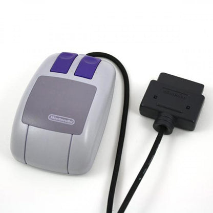 Super Nintendo Mouse wired SNES accessory pointing device featuring ergonomic design precision cursor control and enhanced classic Super Nintendo gameplay experience