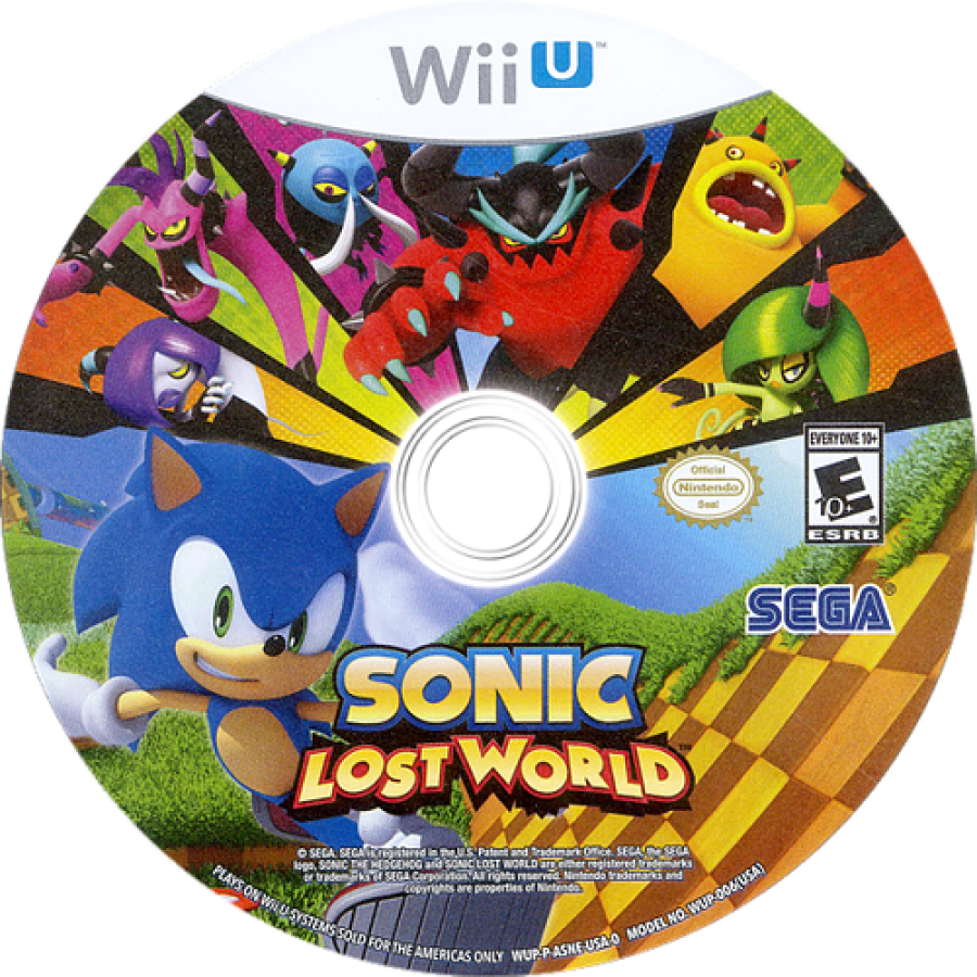 Sonic Lost World Nintendo Wii U 3D platformer video game parkour movement colorful worlds wisps Deadly Six villains Yoshi cameos co-op gameplay disc