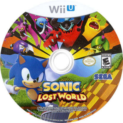 Sonic Lost World Nintendo Wii U 3D platformer video game parkour movement colorful worlds wisps Deadly Six villains Yoshi cameos co-op gameplay disc