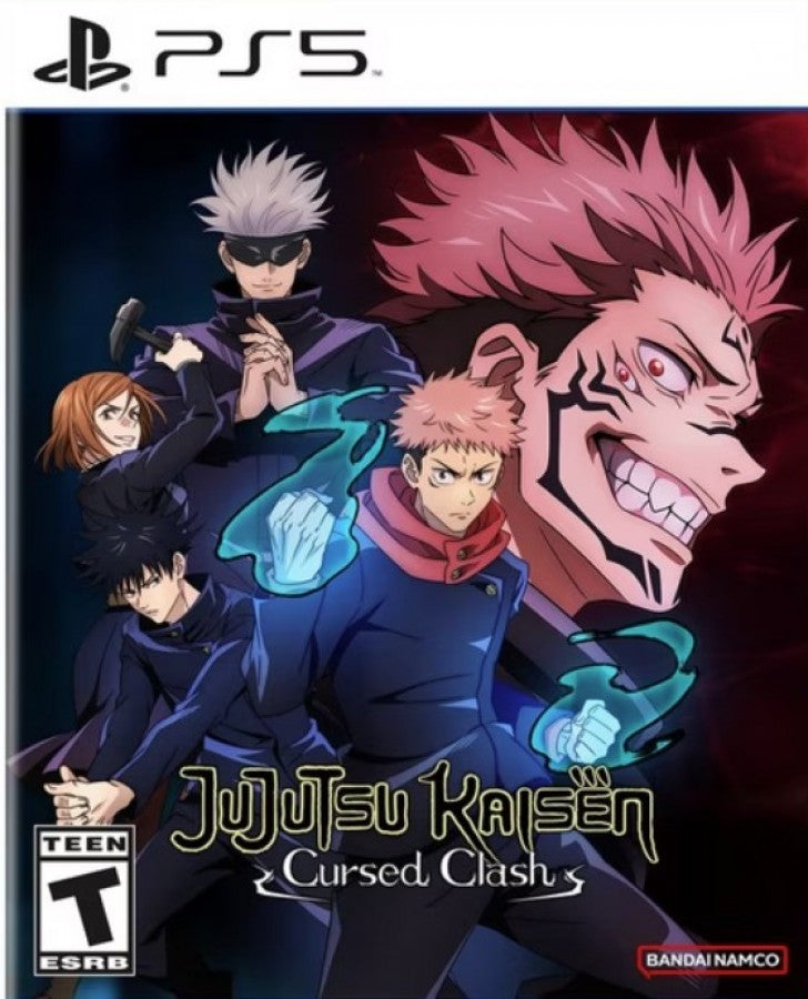 Jujutsu Kaisen: Cursed Clash cover art for PlayStation 5 (PS5) anime fighting video game